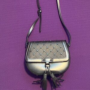 Gunmetal Purse with Tassel